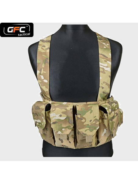 GFC TACTICAL KAMIZELKA TAKTYCZNA  CHEST RIG MULTICAM