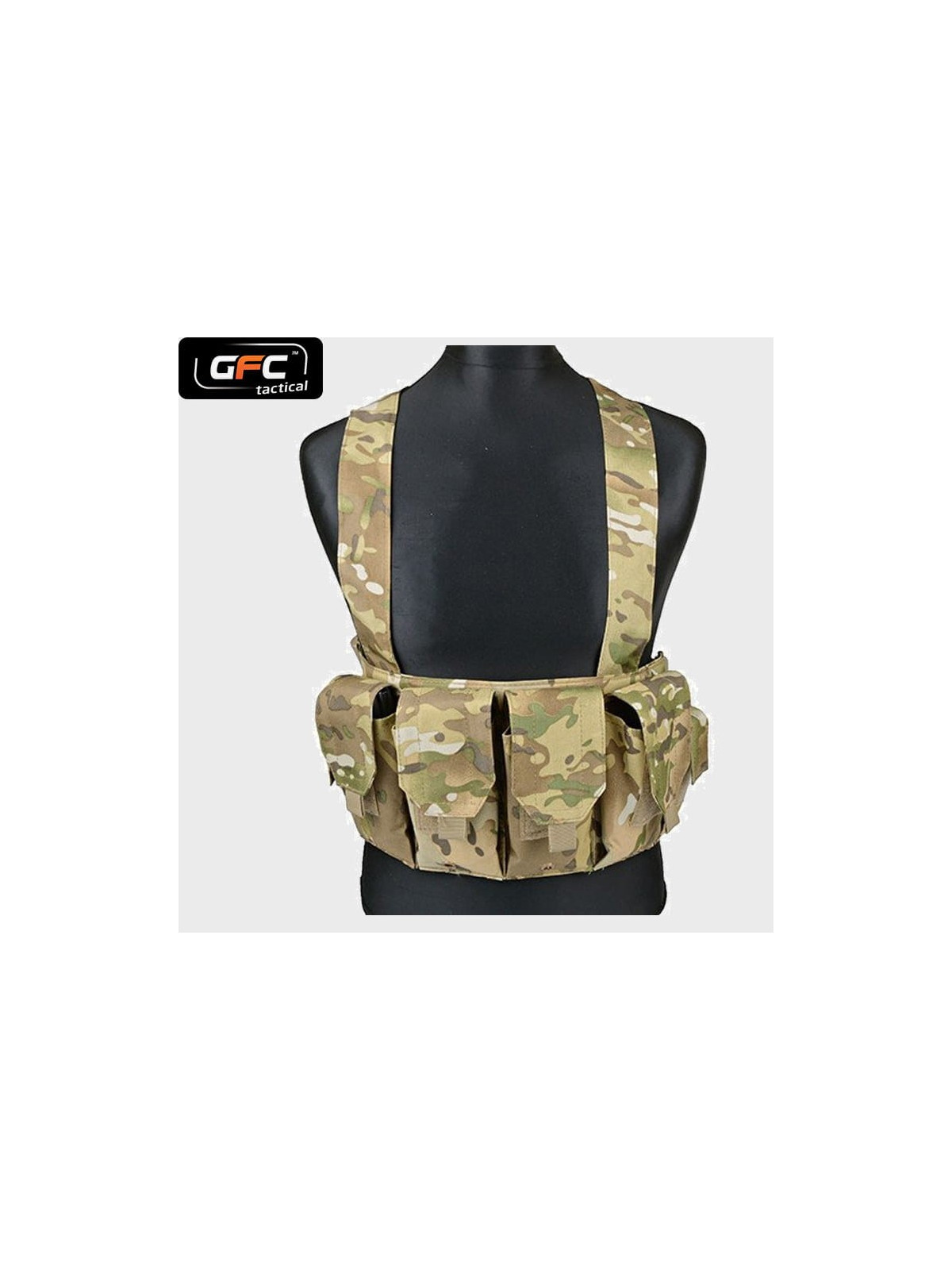 GFC TACTICAL KAMIZELKA TAKTYCZNA  CHEST RIG MULTICAM