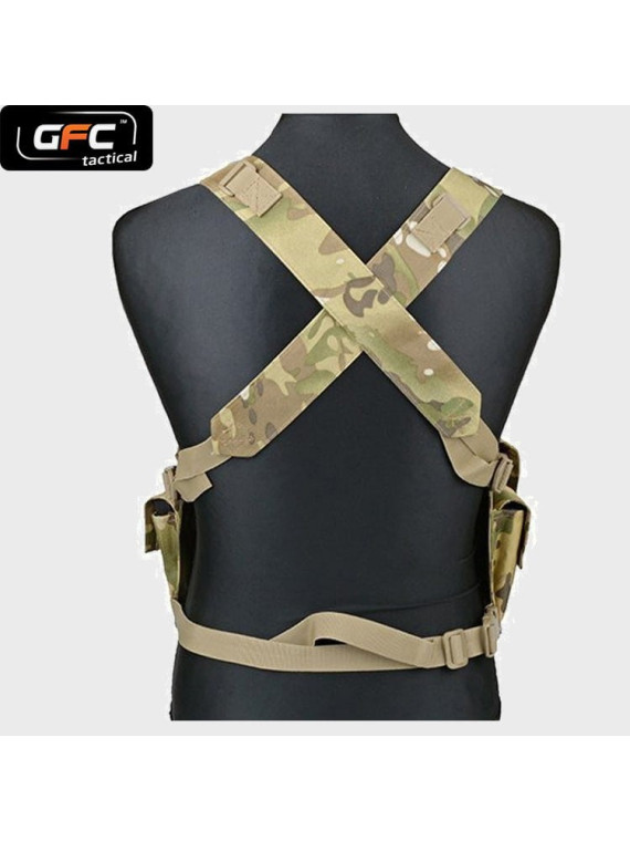 GFC TACTICAL KAMIZELKA TAKTYCZNA  CHEST RIG MULTICAM