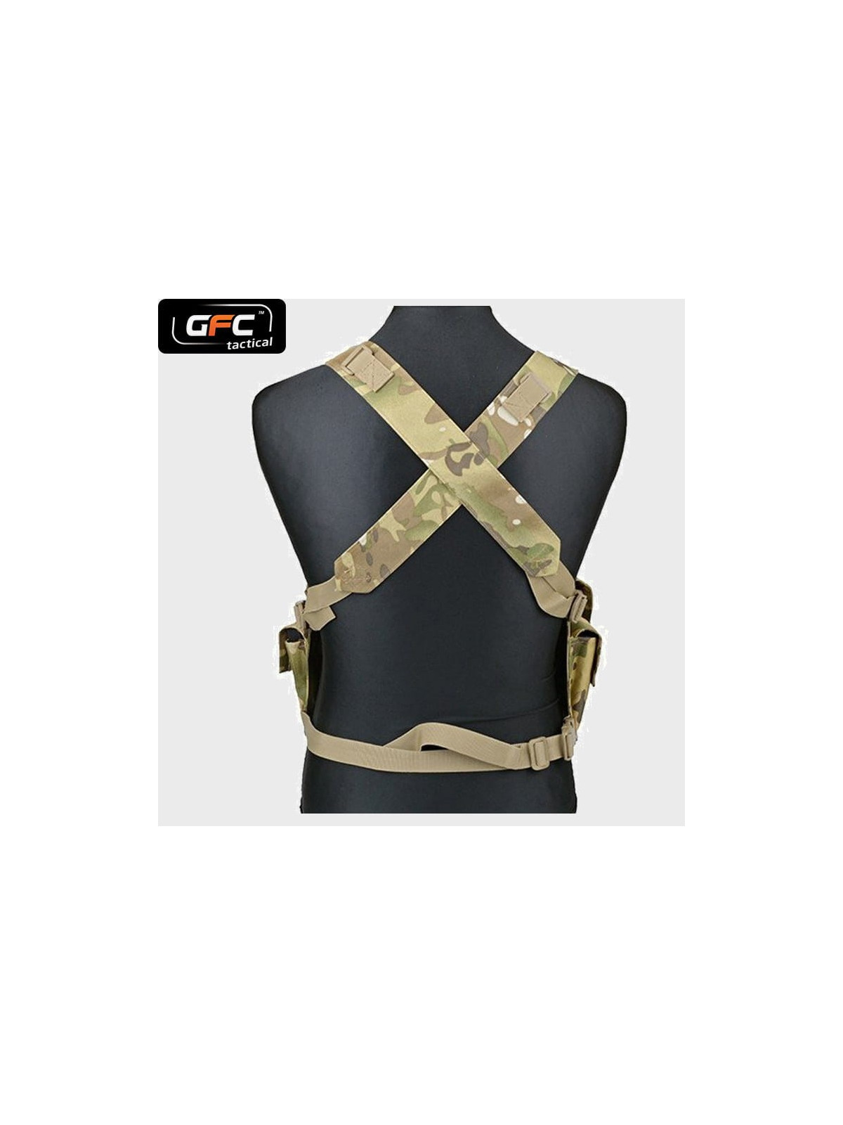GFC TACTICAL KAMIZELKA TAKTYCZNA  CHEST RIG MULTICAM