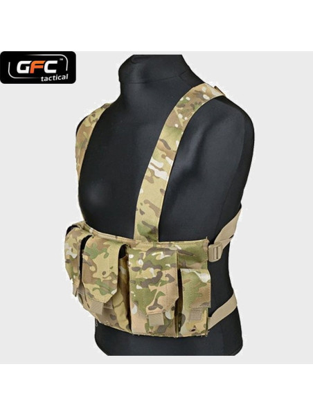GFC TACTICAL KAMIZELKA TAKTYCZNA  CHEST RIG MULTICAM