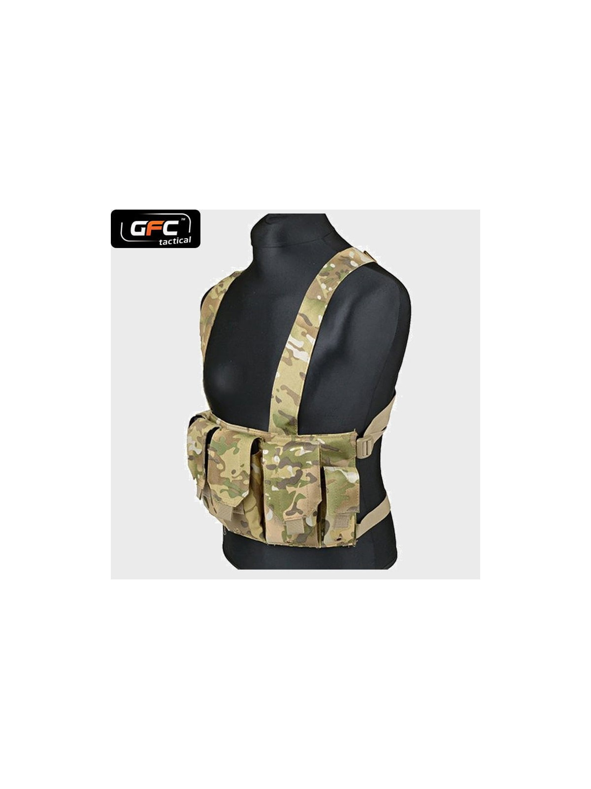 GFC TACTICAL KAMIZELKA TAKTYCZNA  CHEST RIG MULTICAM