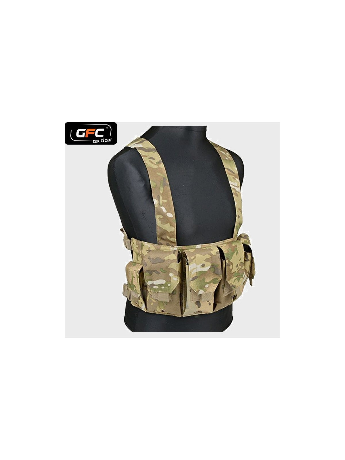 GFC TACTICAL KAMIZELKA TAKTYCZNA  CHEST RIG MULTICAM