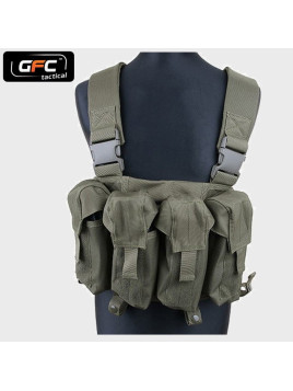GFC TACTICAL KAMIZELKA CHEST RIG NA MAGAZYNKI AK OLIWKOWA
