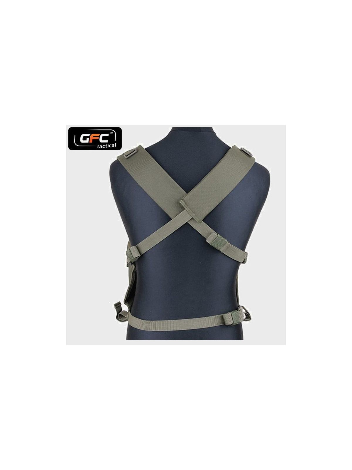GFC TACTICAL KAMIZELKA CHEST RIG NA MAGAZYNKI AK OLIWKOWA