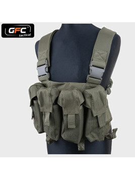 GFC TACTICAL KAMIZELKA CHEST RIG NA MAGAZYNKI AK OLIWKOWA