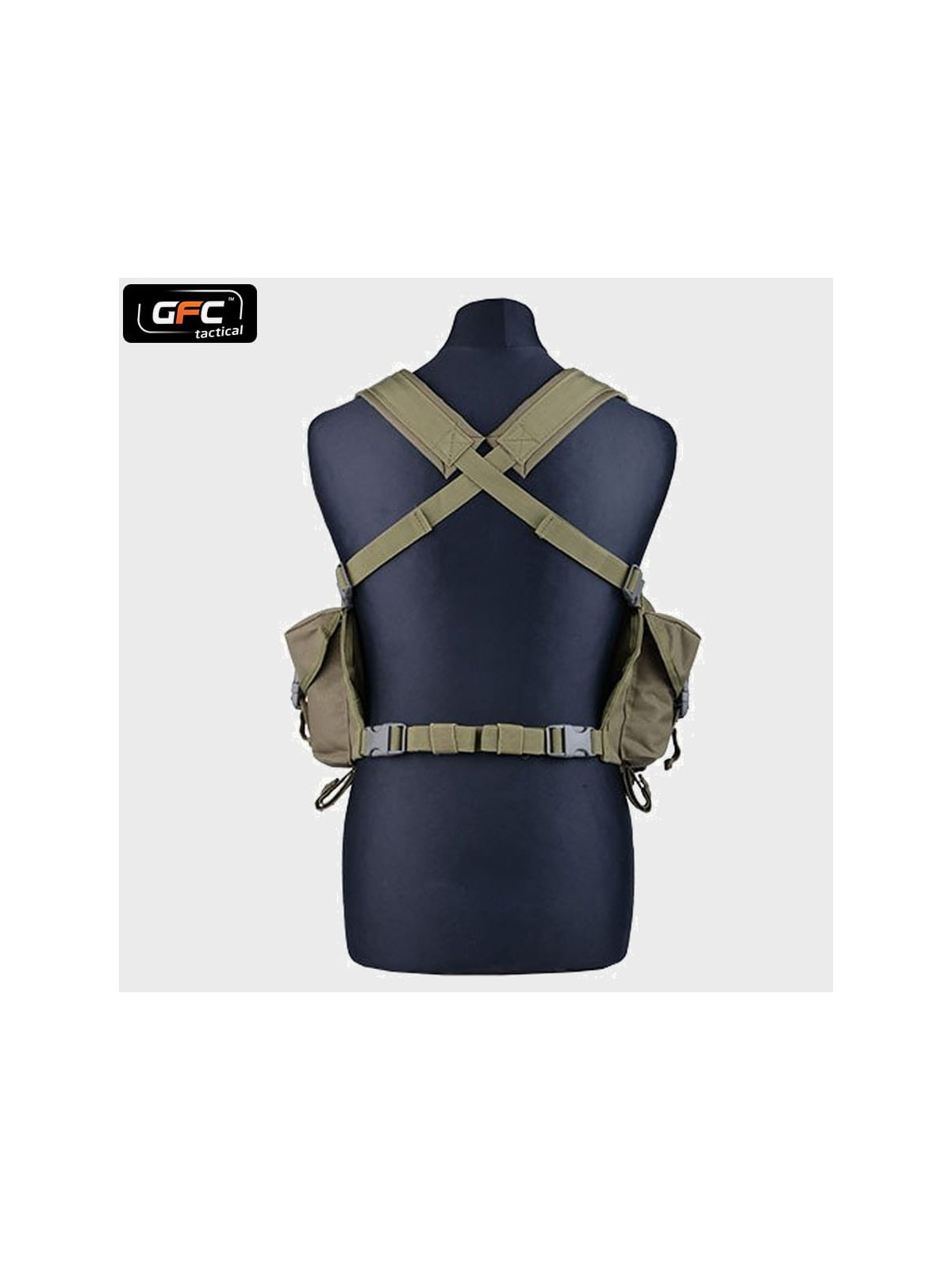 GFC TACTICAL KAMIZELKA TAKTYCZNA COMMANDO CHEST RIG OLIWKOWA
