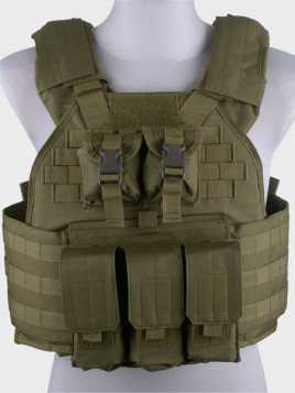 GFC TACTICAL KAMIZELKA TAKTYCZNA TYPU PLATE CARRIER OLIWKOWA
