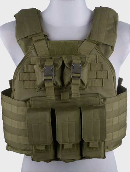GFC TACTICAL KAMIZELKA TAKTYCZNA TYPU PLATE CARRIER OLIWKOWA