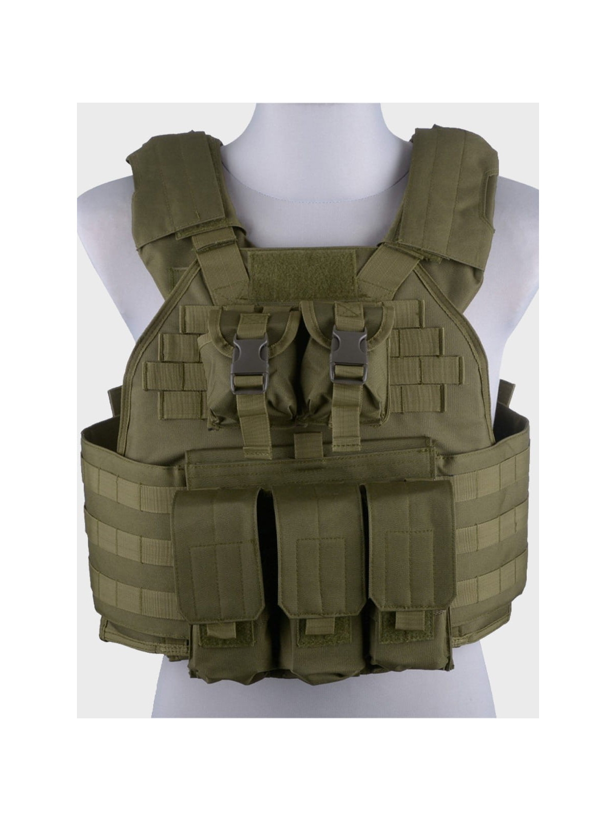 GFC TACTICAL KAMIZELKA TAKTYCZNA TYPU PLATE CARRIER OLIWKOWA