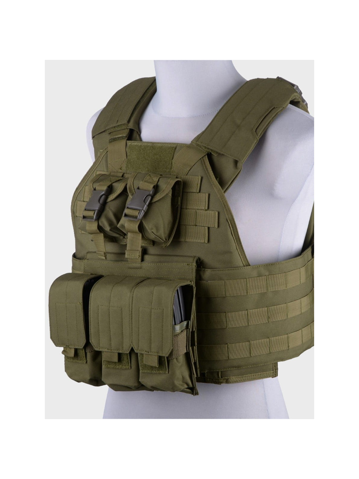 GFC TACTICAL KAMIZELKA TAKTYCZNA TYPU PLATE CARRIER OLIWKOWA