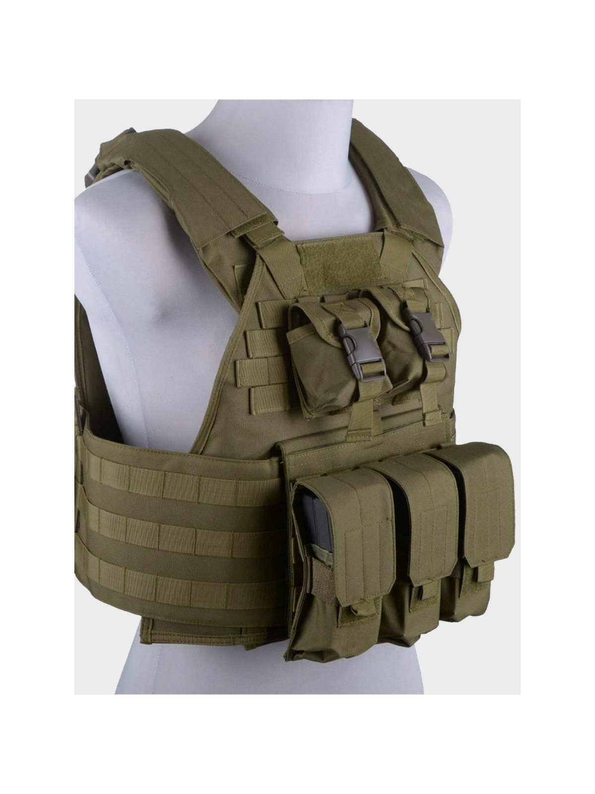 GFC TACTICAL KAMIZELKA TAKTYCZNA TYPU PLATE CARRIER OLIWKOWA