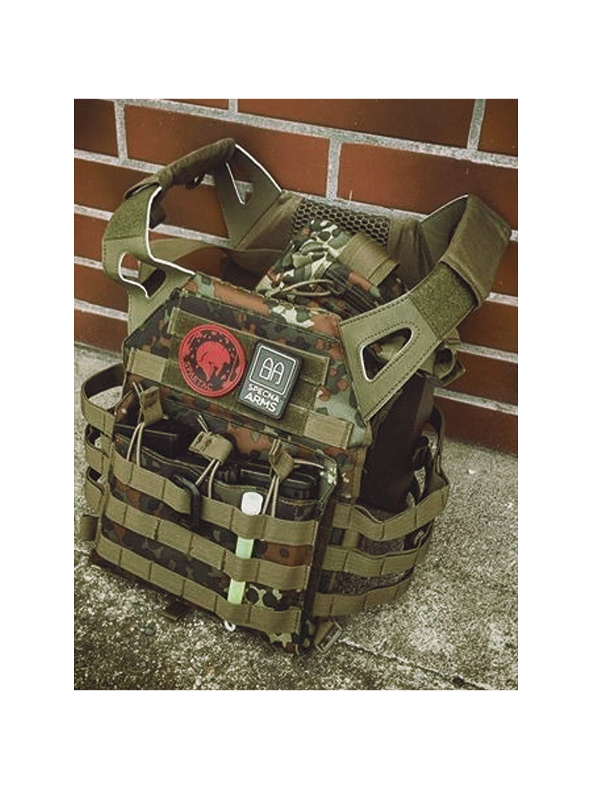 GFC TACTICAL KAMIZELKA JUMP TYPU PLATE CARRIER FLECKTARN