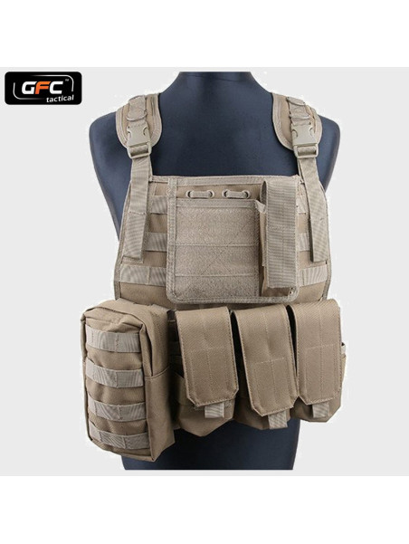 GFC TACTICAL KAMIZELKA TAKTYCZNA MBSS TYPU PLATE CARRIER COYOTE