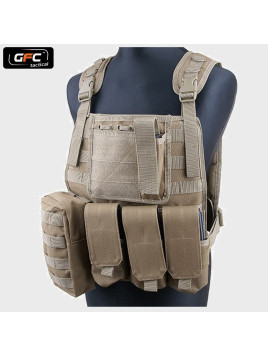 GFC TACTICAL KAMIZELKA TAKTYCZNA MBSS TYPU PLATE CARRIER COYOTE