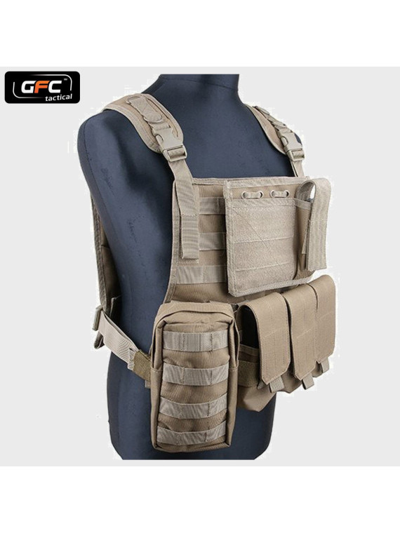 GFC TACTICAL KAMIZELKA TAKTYCZNA MBSS TYPU PLATE CARRIER COYOTE