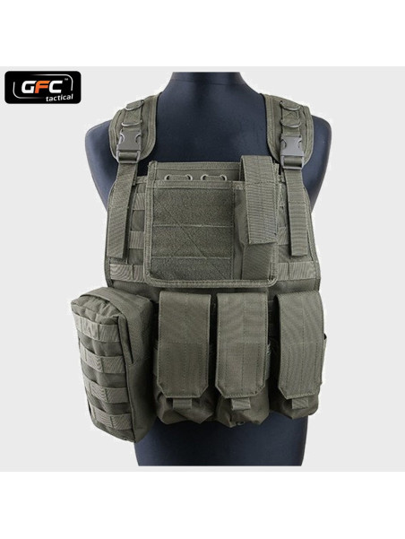 GFC TACTICAL KAMIZELKA TAKTYCZNA MBSS TYPU PLATE CARRIER OLIWKOWA
