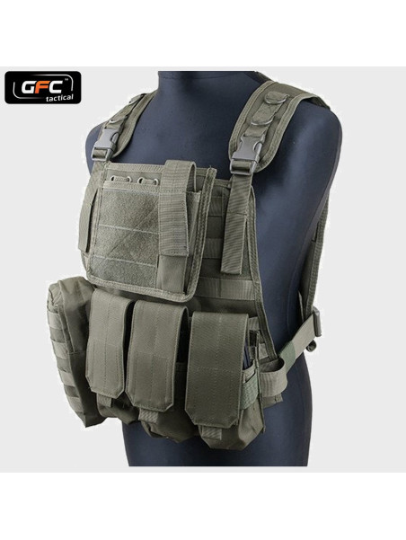 GFC TACTICAL KAMIZELKA TAKTYCZNA MBSS TYPU PLATE CARRIER OLIWKOWA