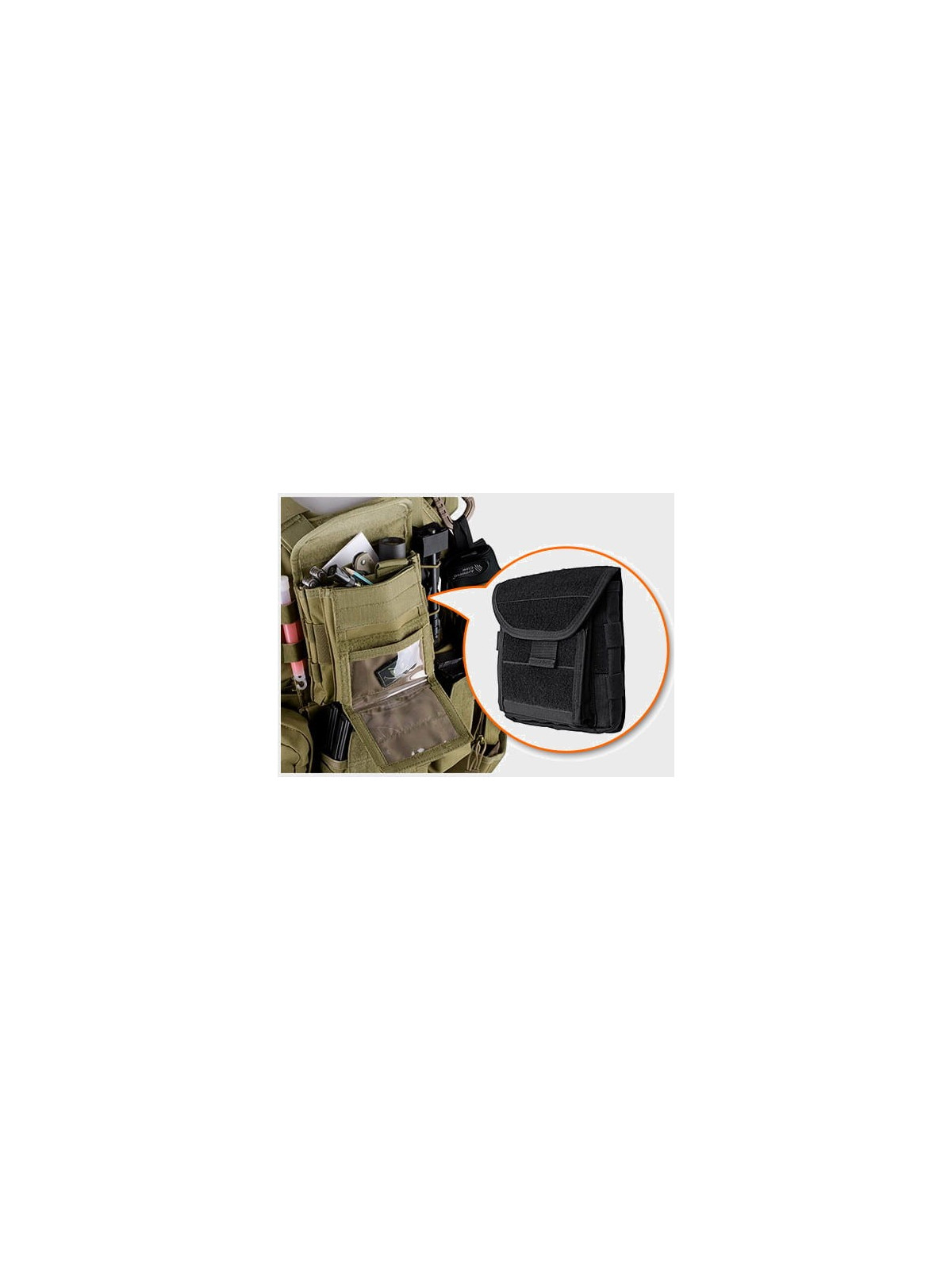 GFC TACTICAL PANEL ADMINISTRACYJNY Z MAPNIKIEM CZARNY