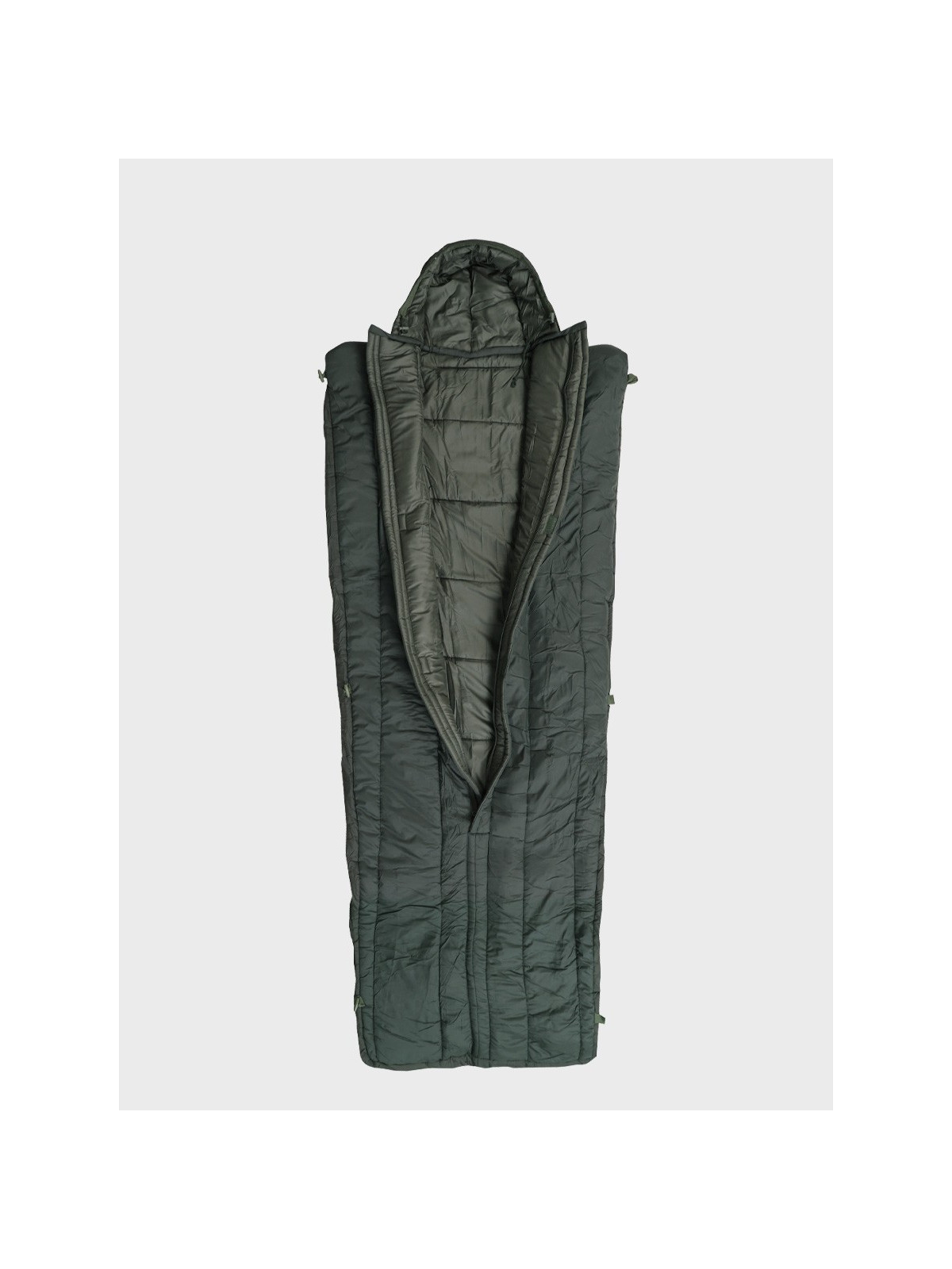 FOSTEX GARMENTS Śpiwór Puchowy z kapturem Garments Commander do -15°C 240cm x 83cm Zielony