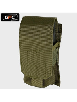 GFC TACTICAL ŁADOWNICA PODWÓJNA NA MAGAZYNKI M4/M16 OLIWKOWA