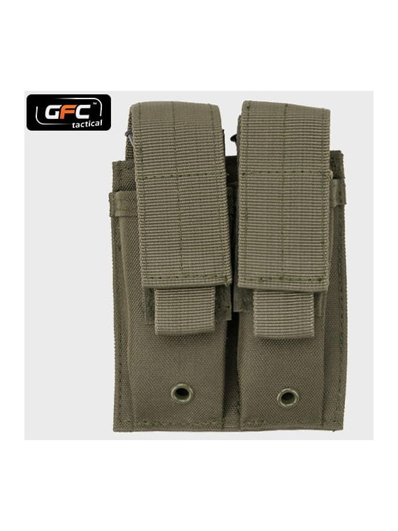 GFC TACTICAL ŁADOWNICA PODWÓJNA PISTOLETOWA OLIWKOWA