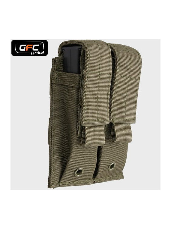 GFC TACTICAL ŁADOWNICA PODWÓJNA PISTOLETOWA OLIWKOWA