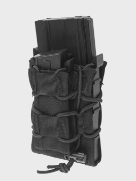 GFC TACTICAL ŁADOWNICA na magazynek pistoletowy i karabinowy AK, M4/M16, Aug,Grot  TC 1+1 CZARNA