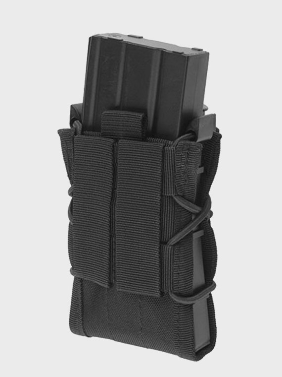 GFC TACTICAL ŁADOWNICA na magazynek pistoletowy i karabinowy AK, M4/M16, Aug,Grot  TC 1+1 CZARNA