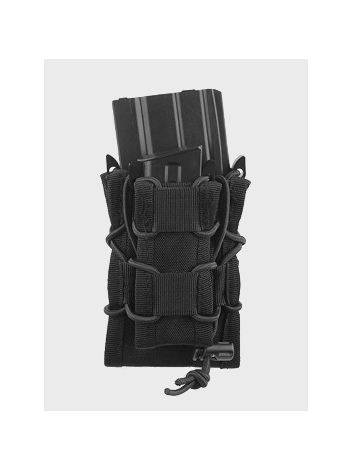 GFC TACTICAL ŁADOWNICA na magazynek pistoletowy i karabinowy AK, M4/M16, Aug,Grot  TC 1+1 CZARNA