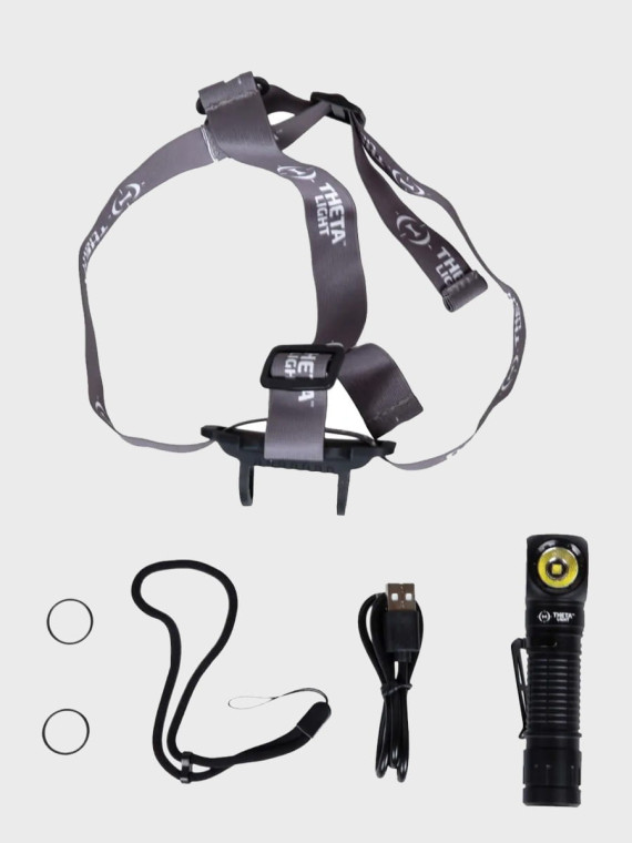 THETA OPTICS Latarka czołowa hybrydowa TX65 czarna