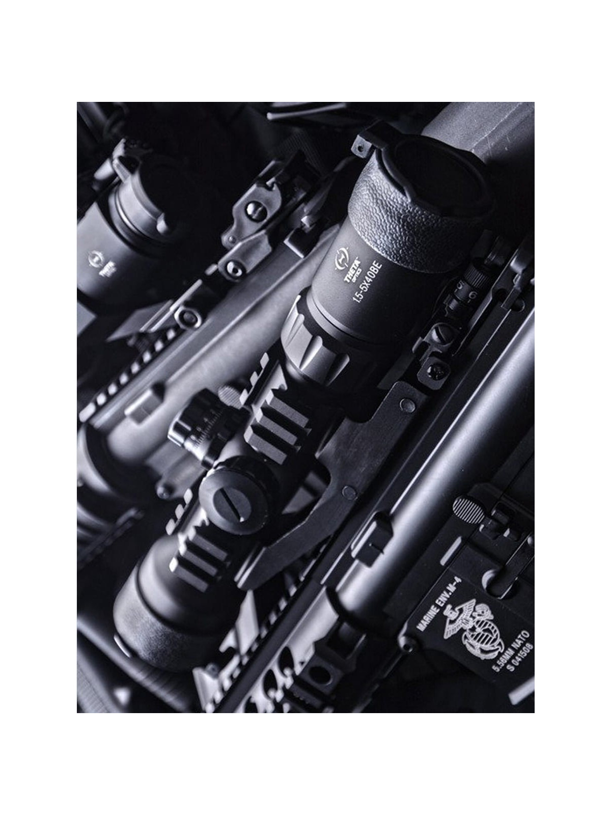 THETA OPTICS Luneta celownicza 1,5-5x40 BE do wiatrówki ASG