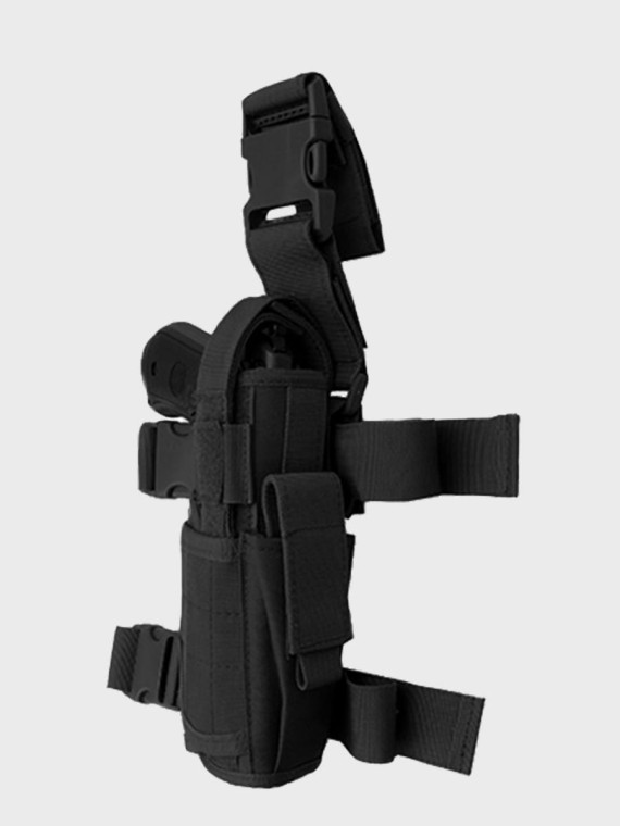 GFC TACTICAL KABURA UDOWA Z ŁADOWNICĄ NA MAGAZYNEK CZARNA