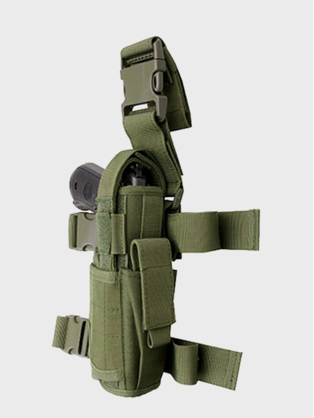 GFC TACTICAL KABURA UDOWA Z ŁADOWNICĄ NA MAGAZYNEK OLIWKOWA