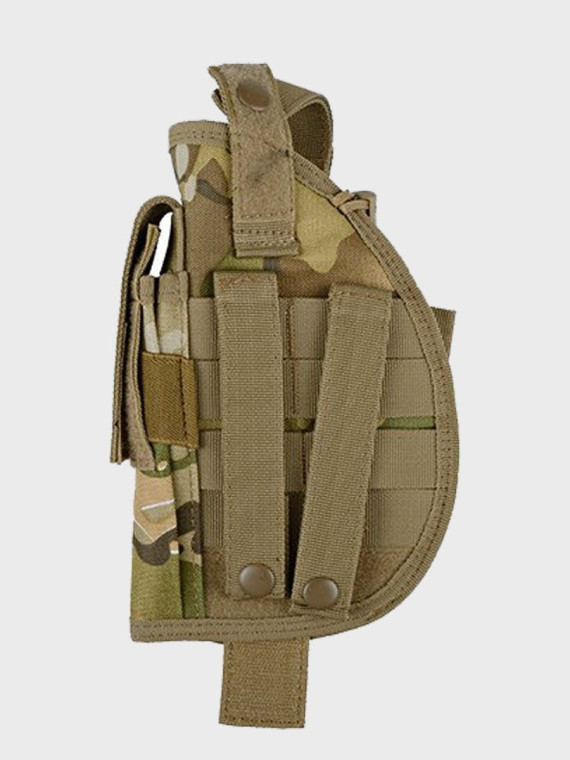 GFC TACTICAL Kabura uniwersalna z ładownicą na magazynek pistoletowy multicam