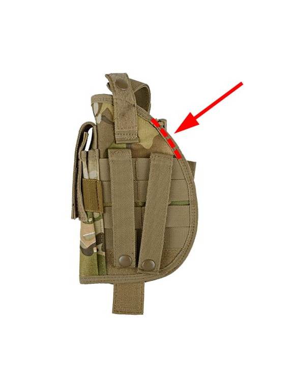 GFC TACTICAL Kabura uniwersalna z ładownicą na magazynek pistoletowy multicam