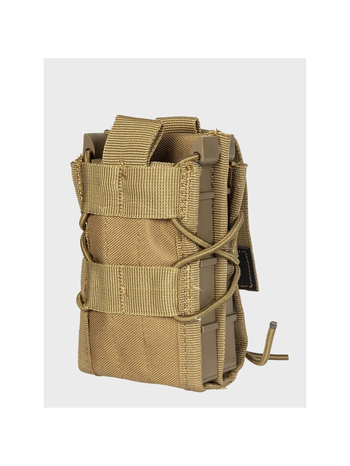 GFC TACTICAL Ładownica na 2 magazynki M4/M16, AK, Grot, Beryl typu Shingle molle tan