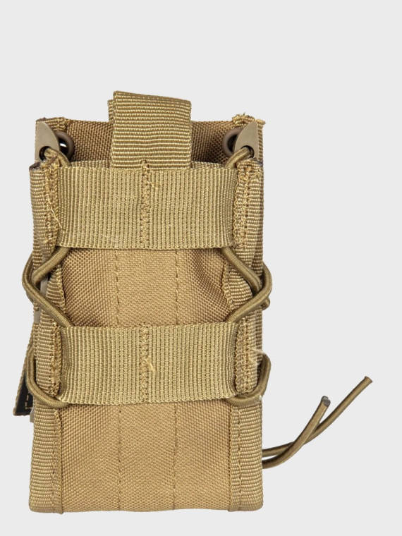 GFC TACTICAL Ładownica na 2 magazynki M4/M16, AK, Grot, Beryl typu Shingle molle tan