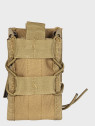 GFC TACTICAL Ładownica na 2 magazynki M4/M16, AK, Grot, Beryl typu Shingle molle tan
