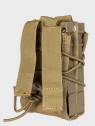 GFC TACTICAL Ładownica na 2 magazynki M4/M16, AK, Grot, Beryl typu Shingle molle tan
