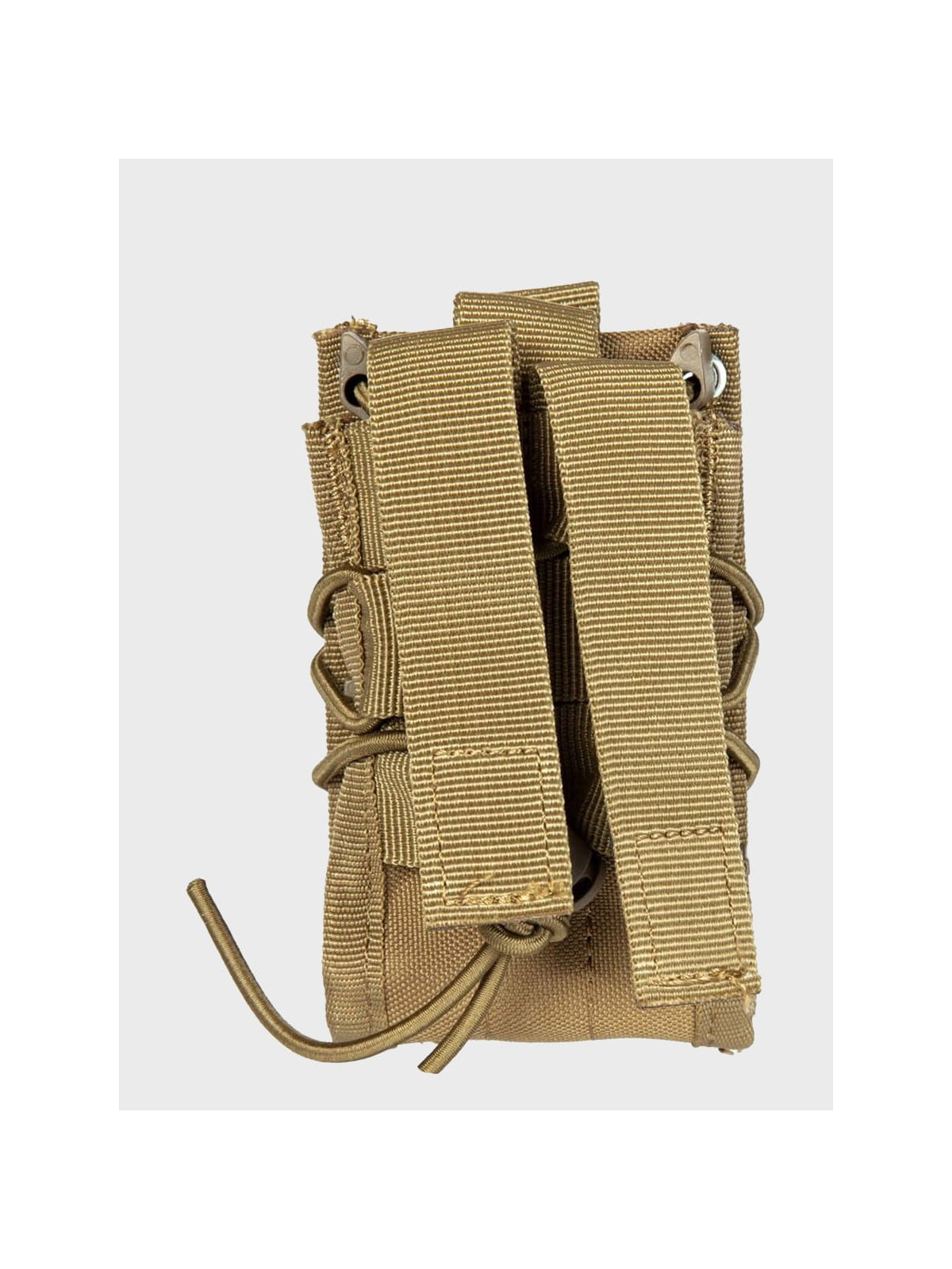 GFC TACTICAL Ładownica na 2 magazynki M4/M16, AK, Grot, Beryl typu Shingle molle tan