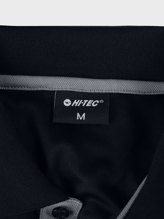 HI-TEC  Koszulka polo męska SITE II czarna XXL