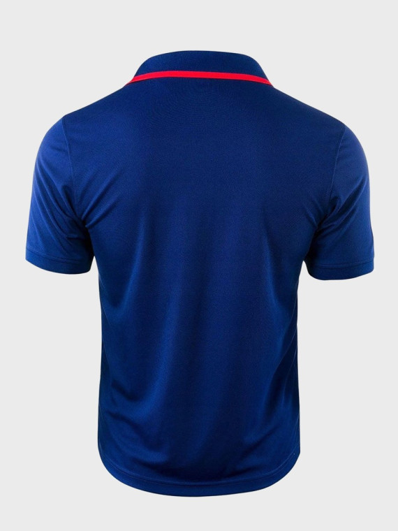 HI-TEC  Koszulka polo męska SITE II granatowo-czerwona XL