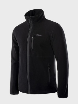 HI-TEC BLUZA MĘSKA POLAROWA PORTO POLAR ROZPINANY BEZ KAPTURA CZARNA XXL