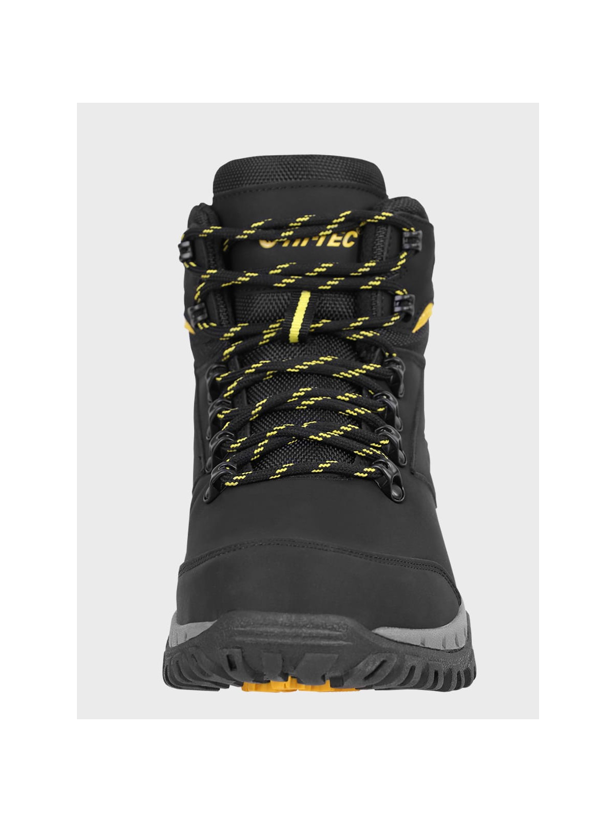 HI-TEC Buty męskie trekkingowe górskie MEDIN MID Czarno-limonkowe 41