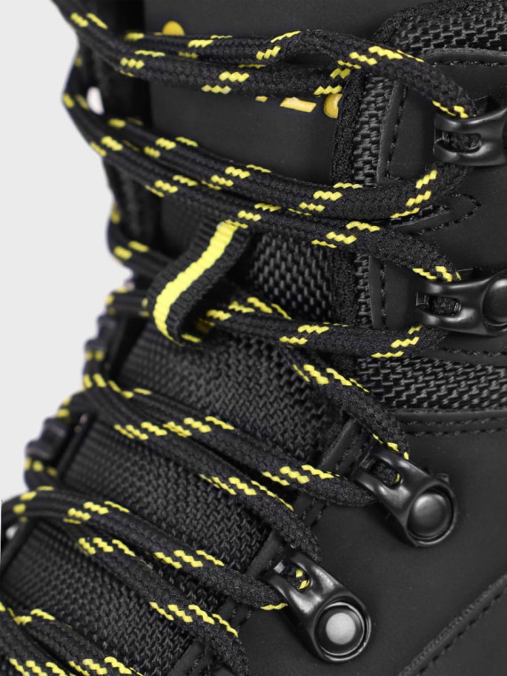 HI-TEC Buty męskie trekkingowe górskie MEDIN MID Czarno-limonkowe 41