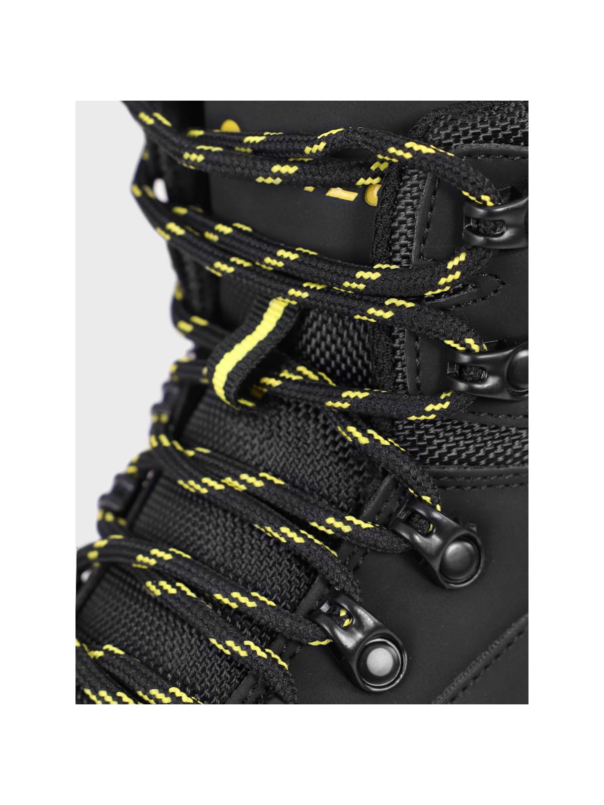 HI-TEC Buty męskie trekkingowe górskie MEDIN MID Czarno-limonkowe 41