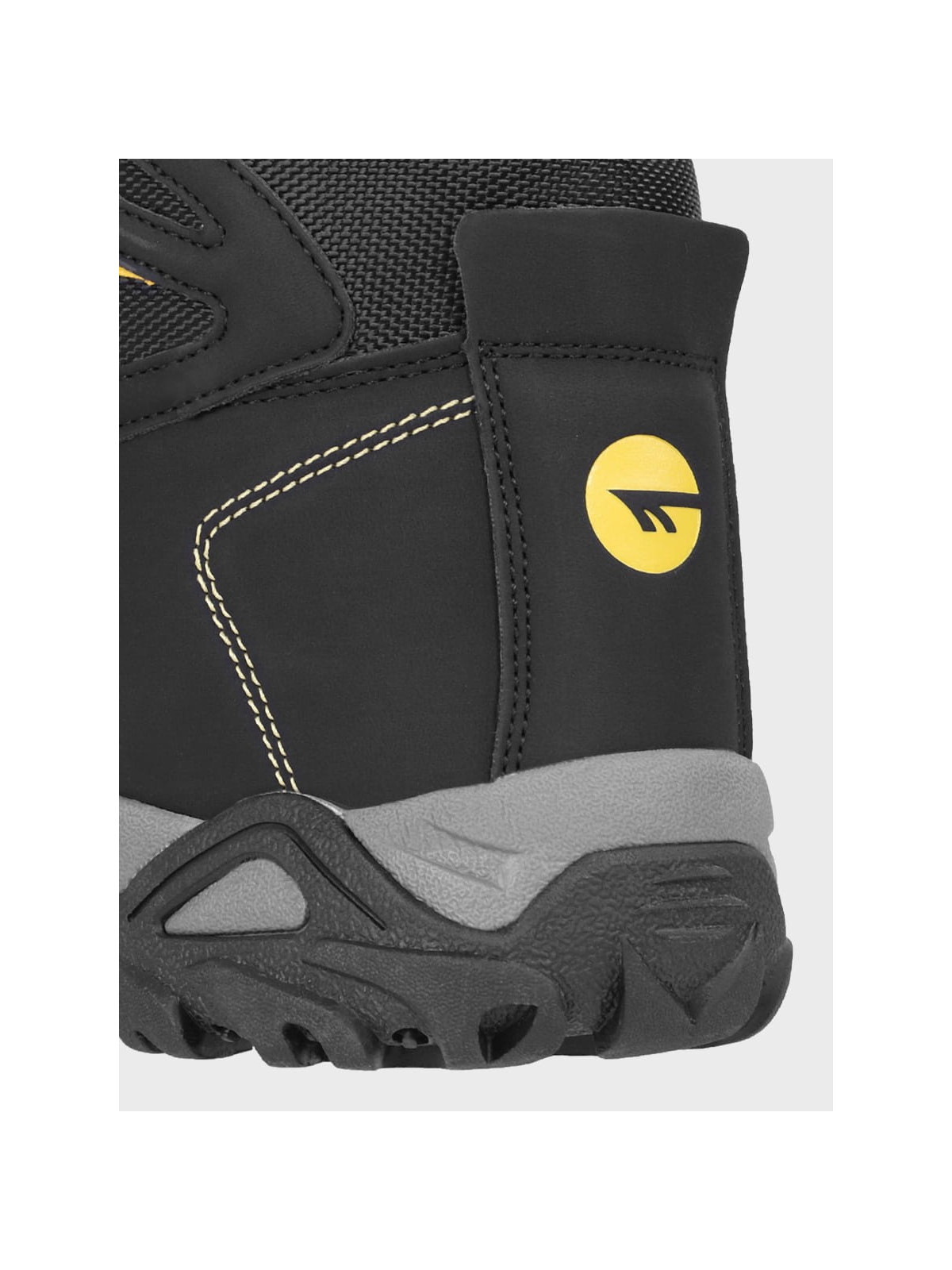 HI-TEC Buty męskie trekkingowe górskie MEDIN MID Czarno-limonkowe 41