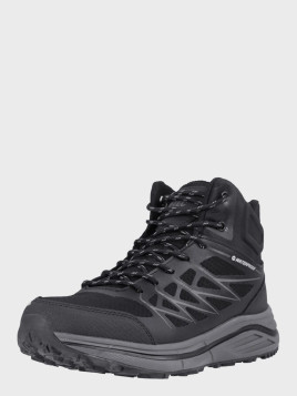 HI-TEC BUTY MĘSKIE TREKKINGOWE WODOODPORNE GÓRSKIE HEWILA MID WP WYSOKIE Czarne 46