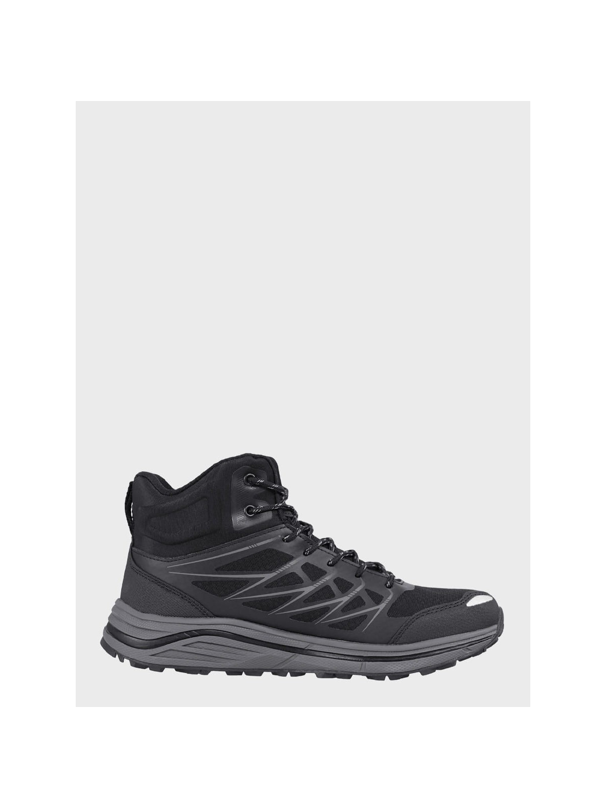 HI-TEC BUTY MĘSKIE TREKKINGOWE WODOODPORNE GÓRSKIE HEWILA MID WP WYSOKIE Czarne 46